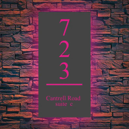 lighted house numbers Illuminated House Signs for your home