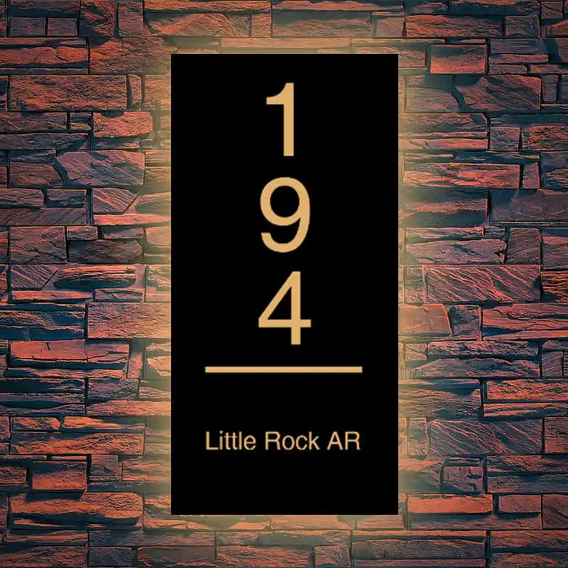 backlit house numbers LED backlit house address numbers