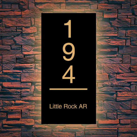 backlit house numbers LED backlit house address numbers