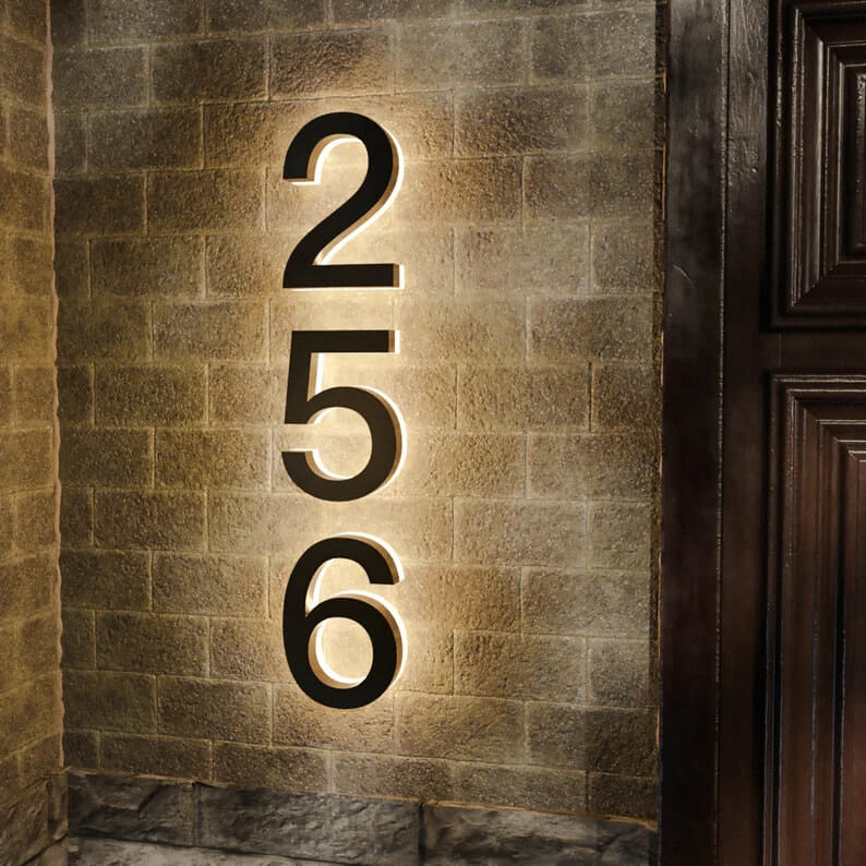 house number light