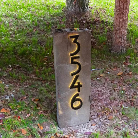 Custom Illuminated Address Numbers - Day & Night Visibility