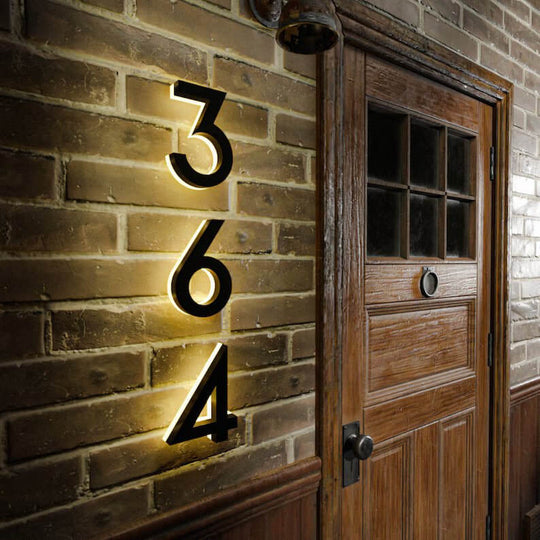 Personalized Light-Up House Numbers - Multiple Font Options