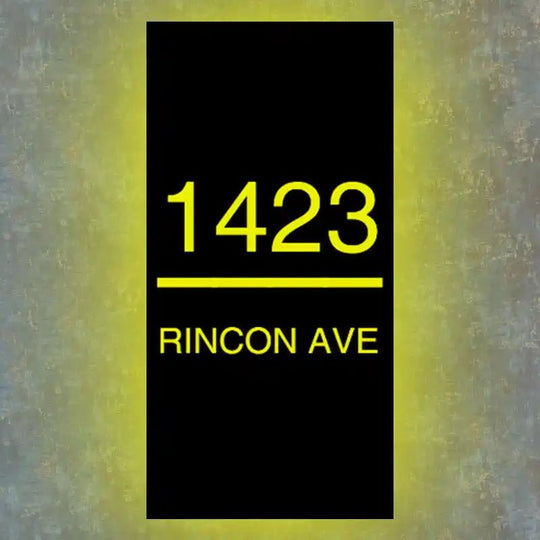 backlit street numbers Modern Designed Illuminated House Numbers