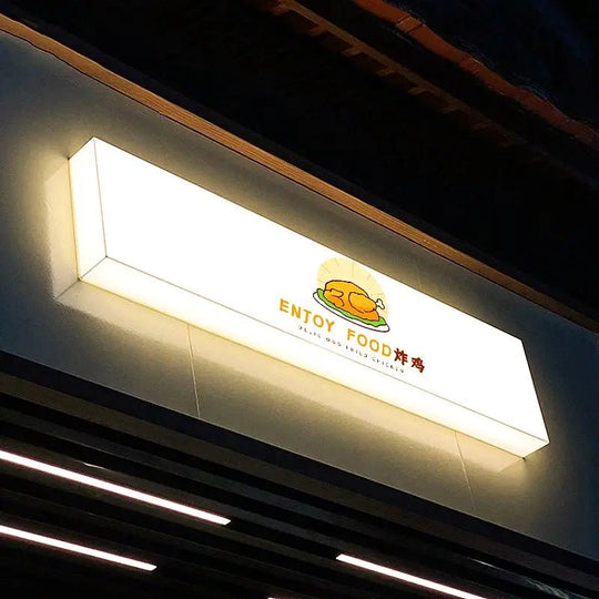 weatherproof outdoor led illuminated signs for storefronts and business advertising