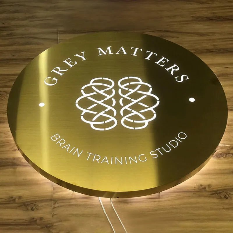 Custom Metal LED Light Box Signs | Industrial Illuminated Business Signage