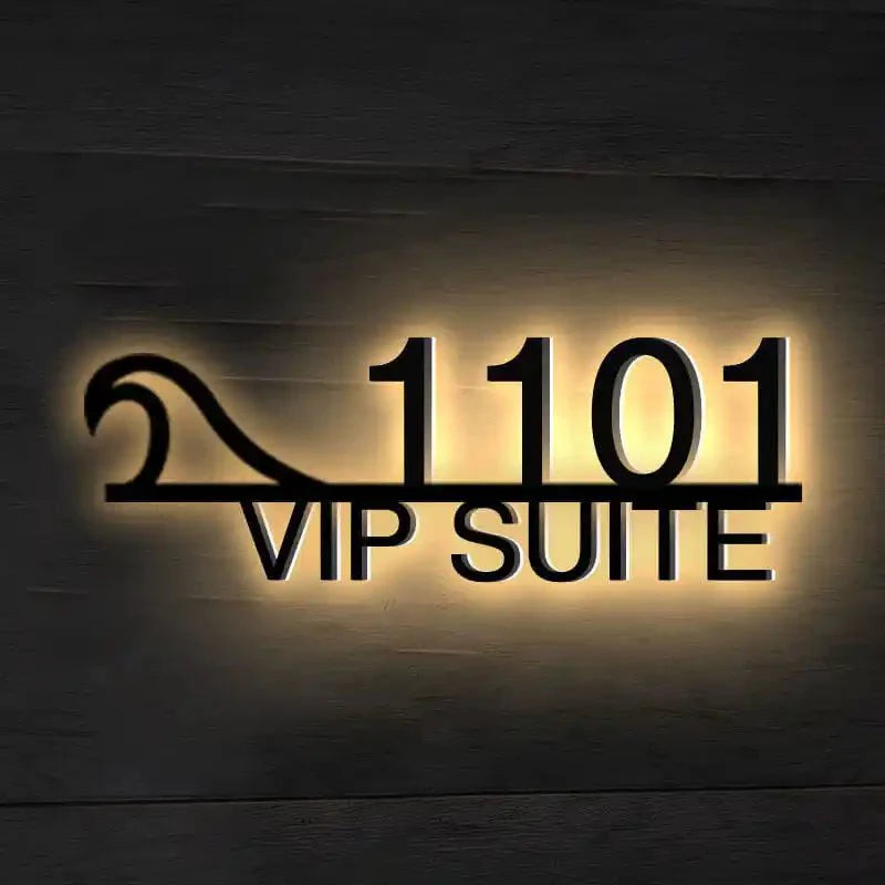 Luxury VIP Suite Sign - Exclusive Access & Amenities – LitHouseNumberSigns