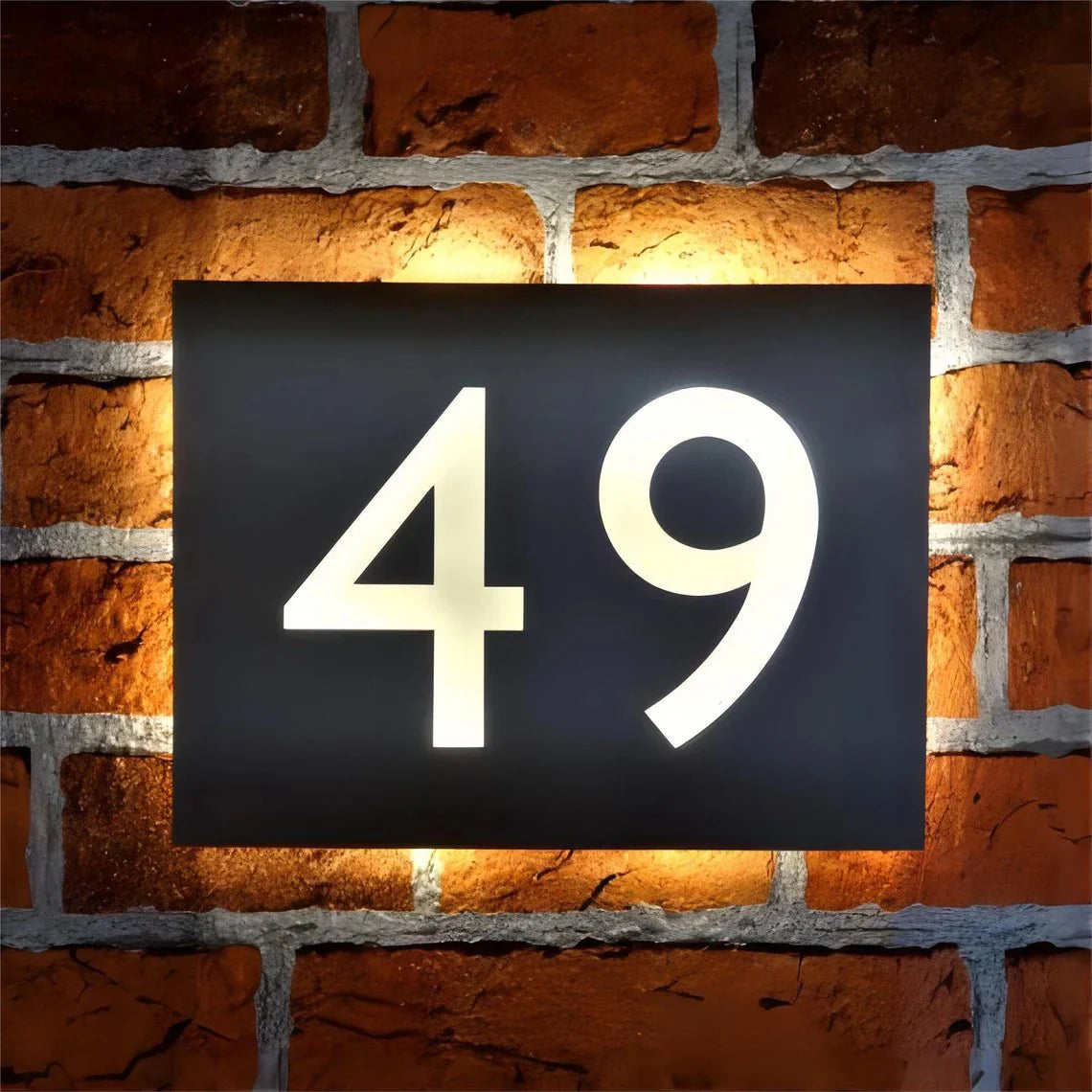 solar powered house numbers illuminated address sign solar powered address sign