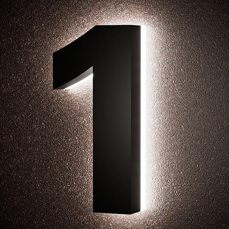 Custom IP65 Waterproof LED Lighted Numbers Signs – LitHouseNumberSigns