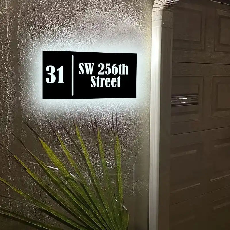 solar house address numbers