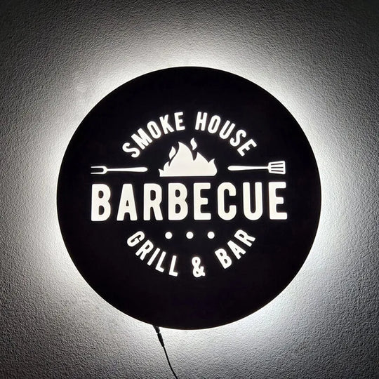 3D Blade Metal Light Box - Stainless Steel LED Illuminated Cubic Sign, Wall Decor for Wedding, Anniversary, Birthday Gift