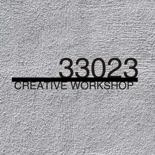 Office Door LED Numbers – Modern Metallic Backlit Plates
