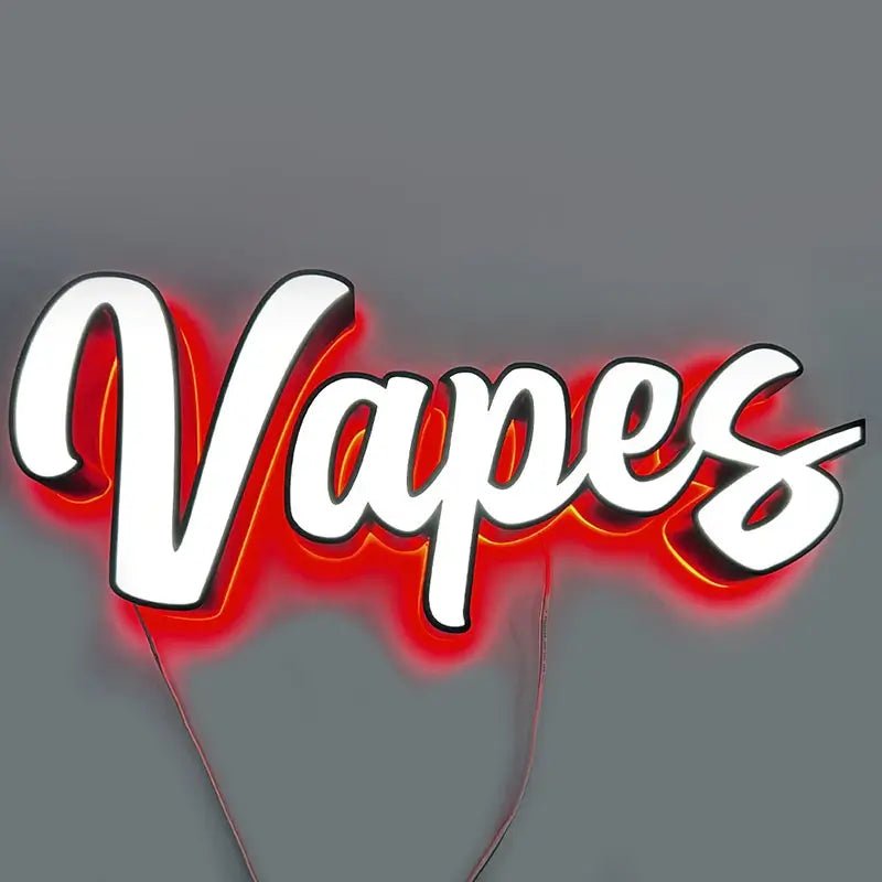 3D acrylic dual-lit letters with LED lighting
