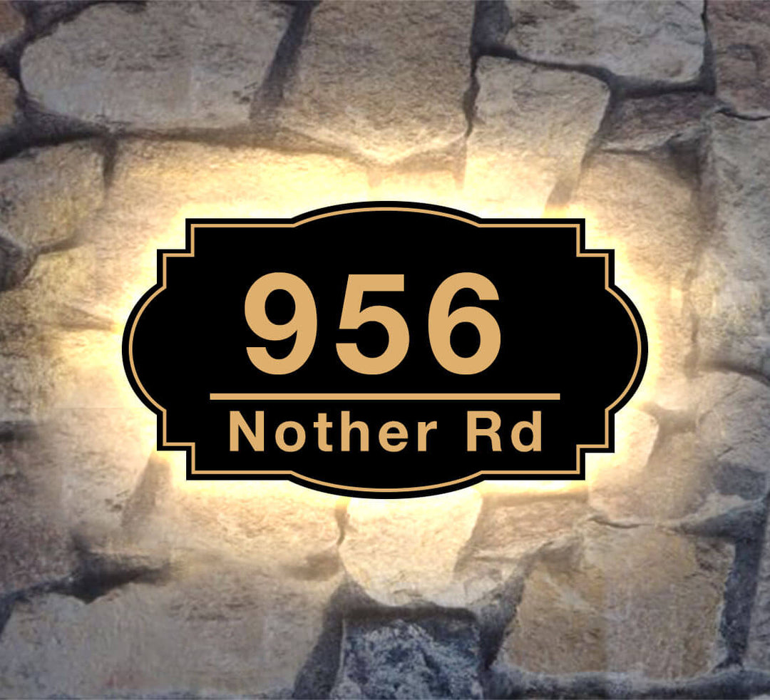 3 inch metal house numbers vertical lighted address sign solar lighted address signs for house