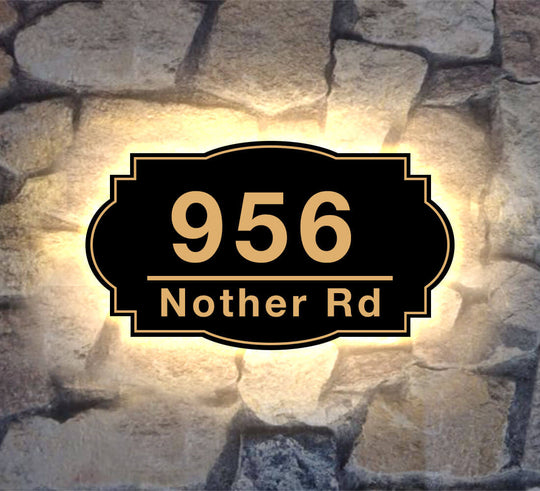 3 inch metal house numbers vertical lighted address sign solar lighted address signs for house