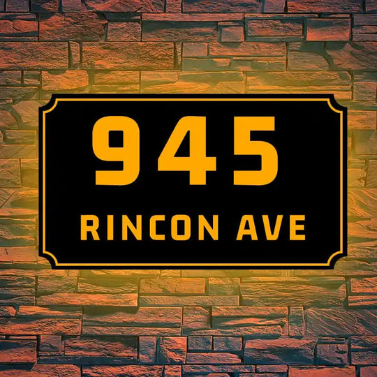backlit modern house numbers Lighted Address Sign