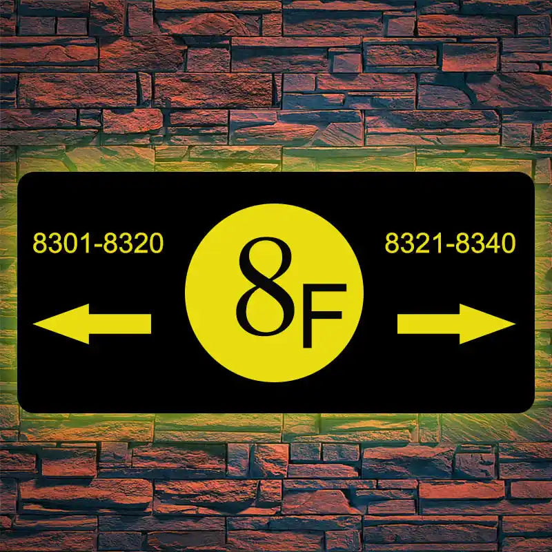 lighted house number signs