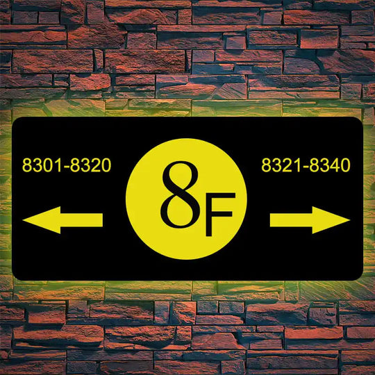 lighted house number signs