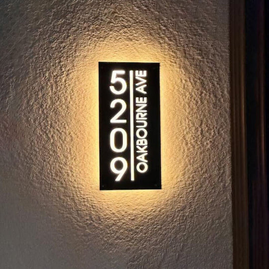 Address Plaque for Outside LED Address Sign