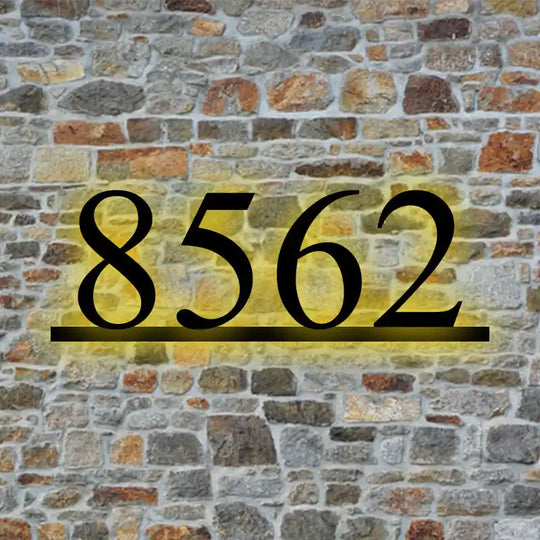 outdoor lighted address numbers