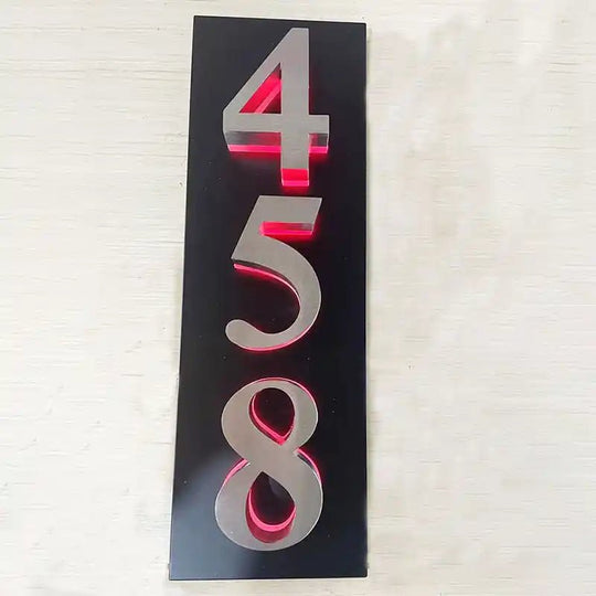 House number lighting fixture