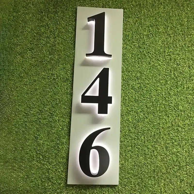 LED house number plate