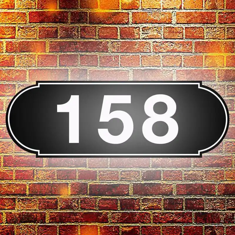 illuminated house number signs stainless steel house numbers LED House Number Light