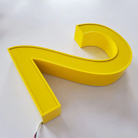 Custom Illuminated Lighted Frontlit Logo with Modern Lighted House Numbers for Address  