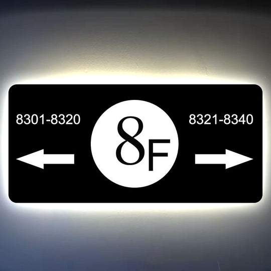 Custom Address plaques for House Solar Custom Acrylic House/Letterbox Sign illuminated house numbers