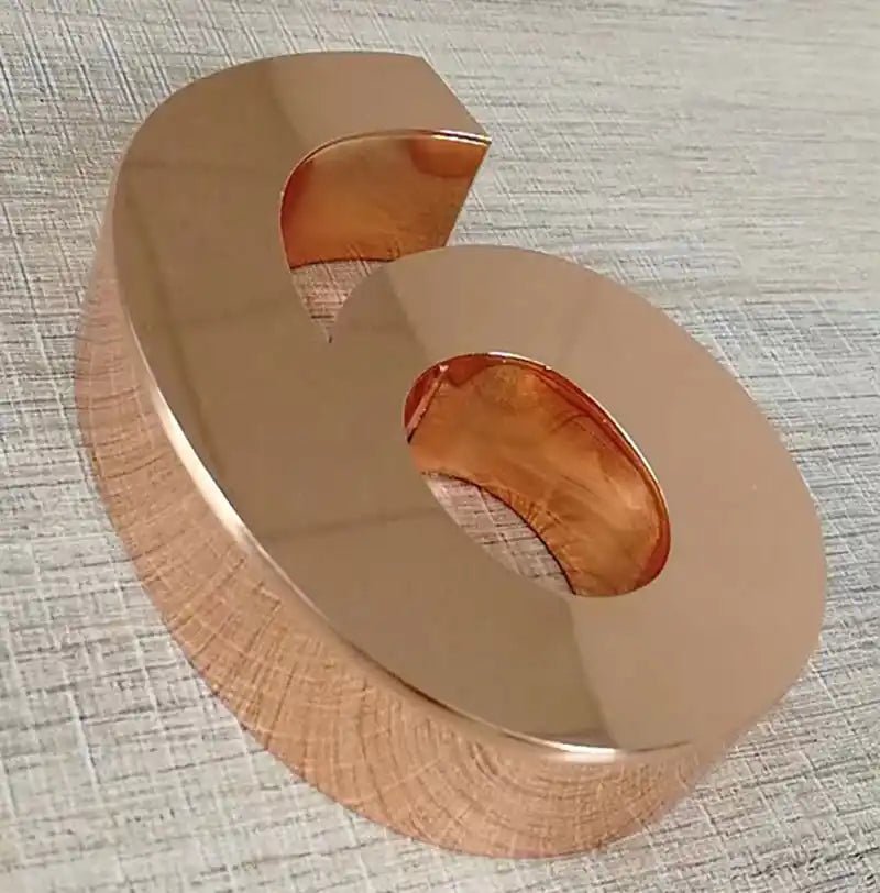 stainless steel house number markers
