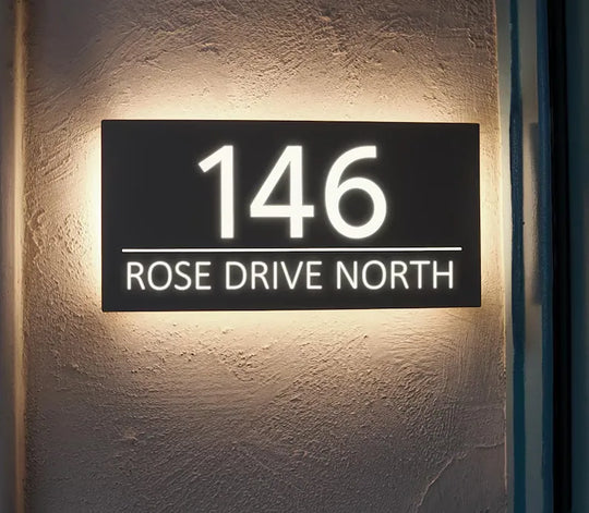 Customizable LED Light up House Numbers for Yard 
