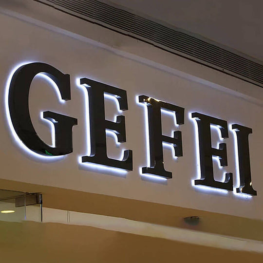 Custom outdoor backlit signs for restaurants, stores, and businesses
