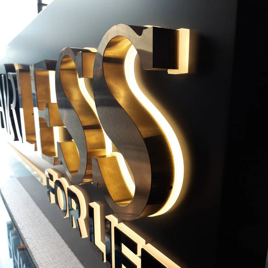Durable LED backlit lobby signs with long-lasting illumination