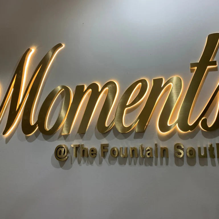 Durable outdoor backlit channel letters with weather-resistant materials