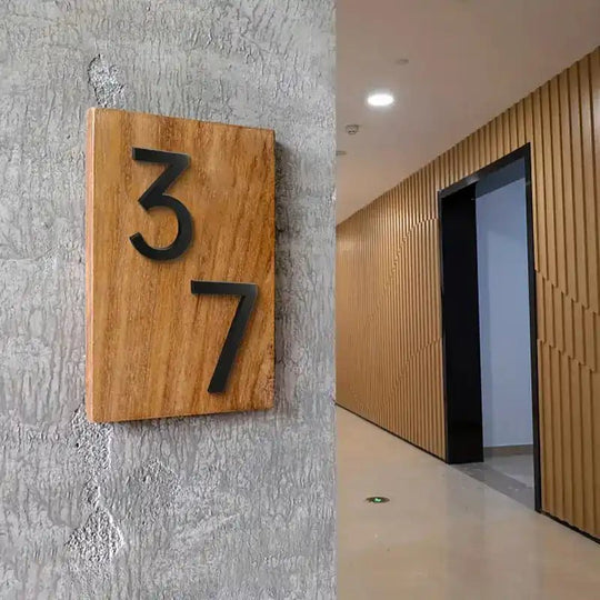 Metal address number accessories