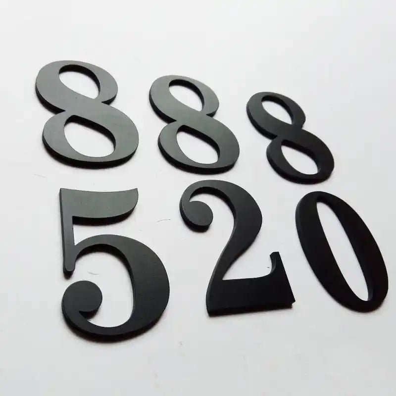 brass house number plaque