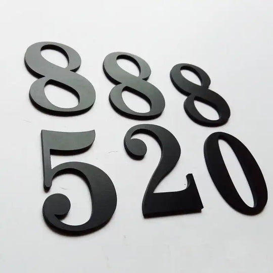 brass house number plaque