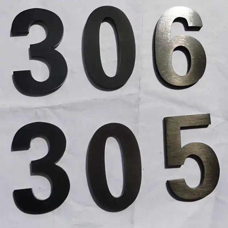 Aluminum house number kits