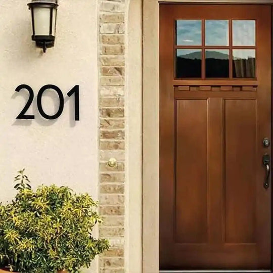 Aluminum house number plates