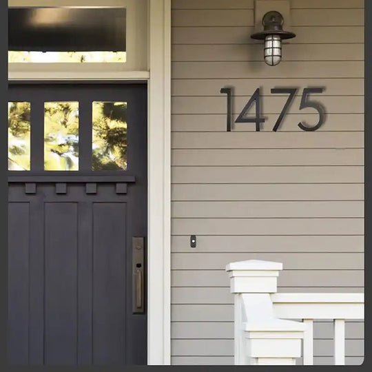 Metal house number durability