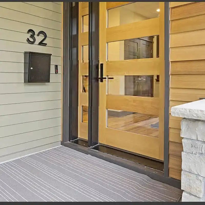 Stainless steel address panels