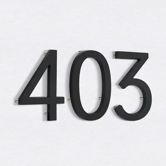 Metal house number styles