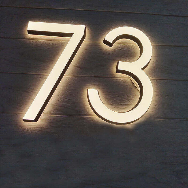 solar powered address numbers illuminated house numbers solar