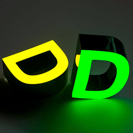 Front lit LED signs for corporate office branding