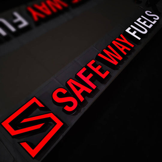 Front lit sign letters with energy-saving LED technology