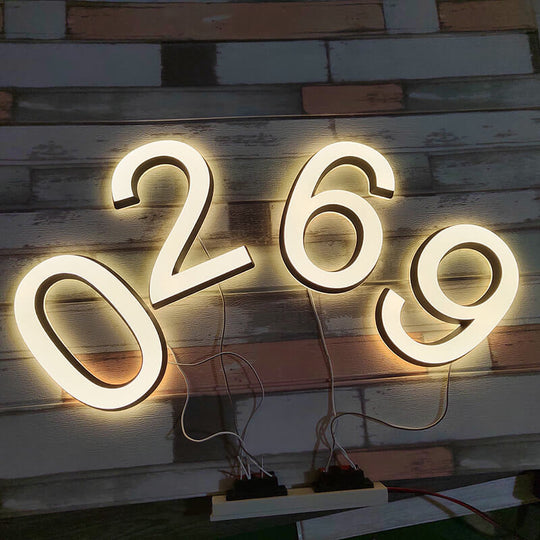 illuminated address numbers