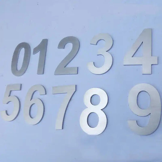 Aluminum house number displays