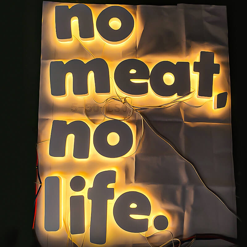 High-quality metal backlit channel letters for long-lasting outdoor use