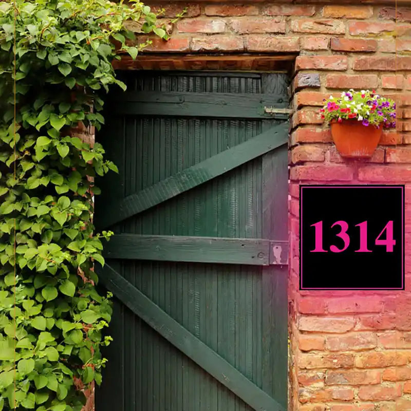 laser cut metal house numbers