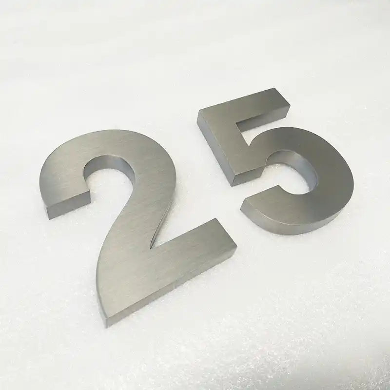 stainless steel door numbers