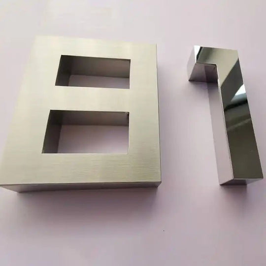 stainless steel house numbers